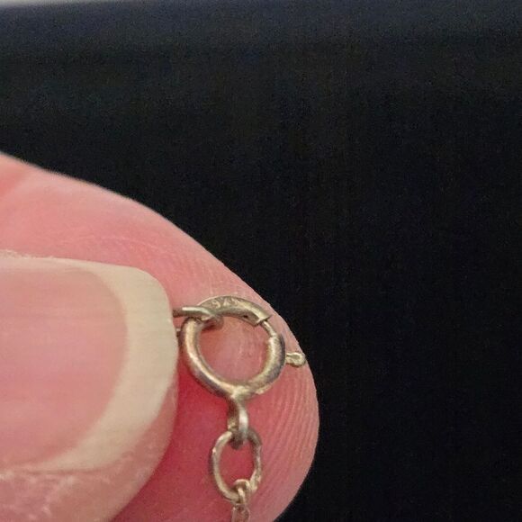 Sterling Silver 925 CZ Journey Ladder Pendant Necklace 19" - Picture 7 of 9